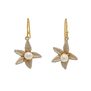 Orange blossom flowers hook earrings by Michael Michaud