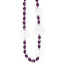 Purple beaded long necklace by Angela Caputi
