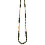 Long black beaded necklace