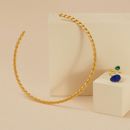 Braided choker necklace by Ottoman Hands