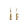 Polki diamond bar hook earrings by Shan Shan
