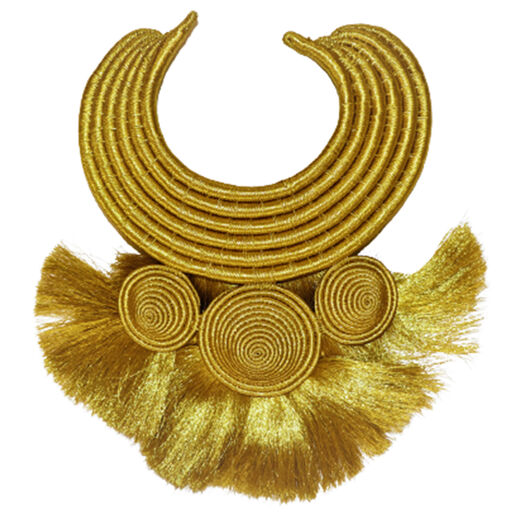 Golden tassel necklace by Inzuki