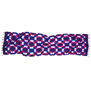 Pink and blue clamp Mulbari silk scarf