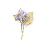 Lilac floral spray brooch by Michael Michaud