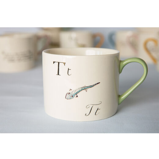 Edward Lear alphabet mug - T