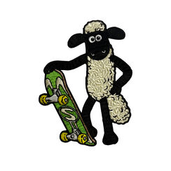 Shaun the Sheep embroidered patch
