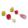 Candy beaded drop earrings by Hattie Buzzard