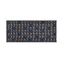 Navy and gold carnations scarf