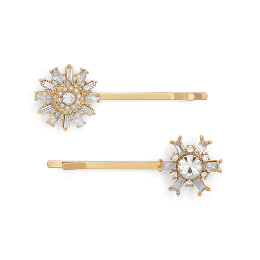 Art Deco star hair clips