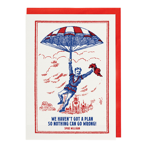 We haven't got a plan greeting card