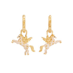 Pegasus huggie earrings by Fable England