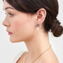 Pansy drop stud earrings by Fable England