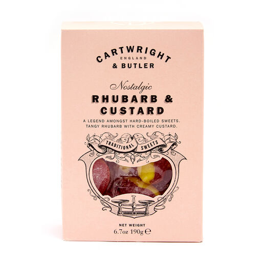 Rhubarb and custard sweets