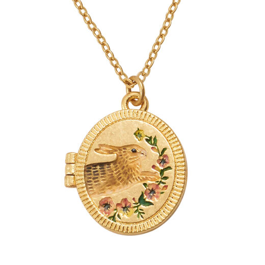 Bunny locket necklace by Fable England