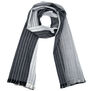 Black and white woven scarf