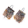 Pastel knit hook earrings by Milena Zu