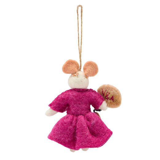 Rococo mouse felt decoration
