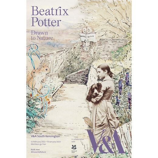 Beatrix Potter: Drawn to Nature exhibition poster