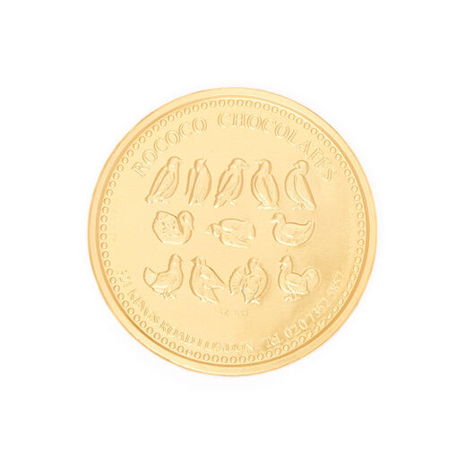 Large milk chocolate gold coin
