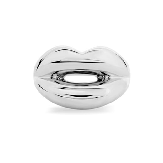 Silver Hotlips ring by Solange