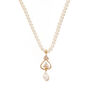 Pearl and crystal pendant necklace by Carousel Jewels