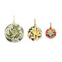 Arts & Crafts baubles set of 3