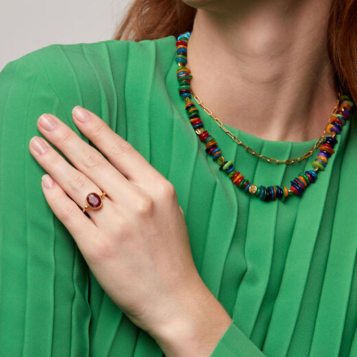 Siena ruby cocktail ring by Ottoman Hands
