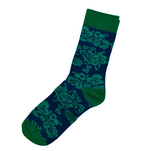 William Morris men’s blue and green socks