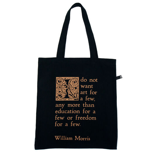 William Morris quote tote bag