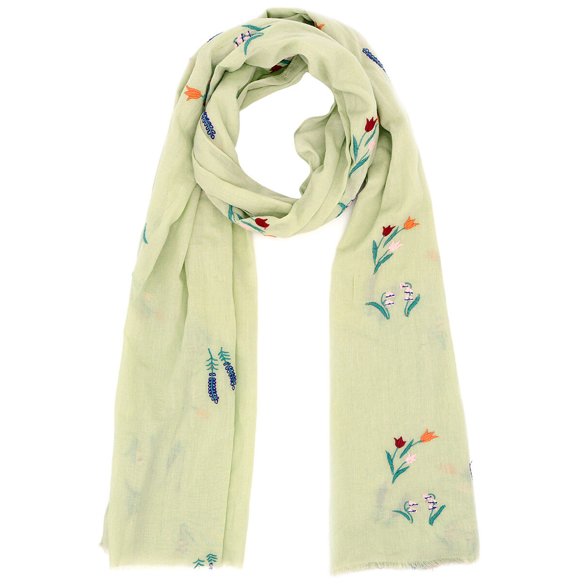 Floral Embroidery Cotton Scarf Fashion & Accessories V&A Shop