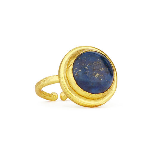 Lapis lazuli round ring by Ottoman Hands