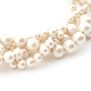 Cotton pearl ribbon statement necklace by Anq