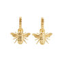 Honey bee huggie earrings by Fable England