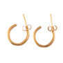 Mini ribbon hoop earrings by Emma Calvert