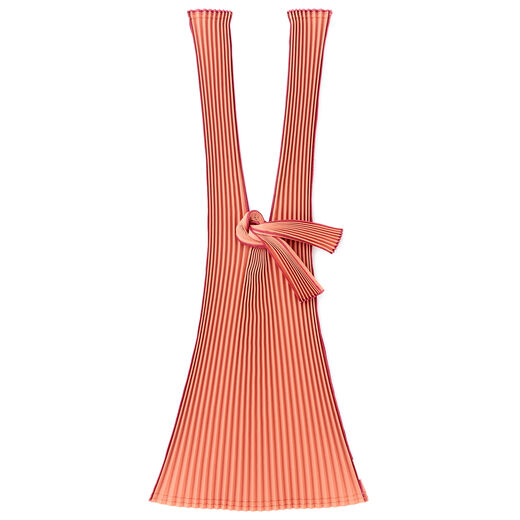 Brick red pleats bag