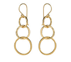 Trio loop drop earrings by Mirabelle