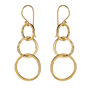 Trio loop drop earrings by Mirabelle