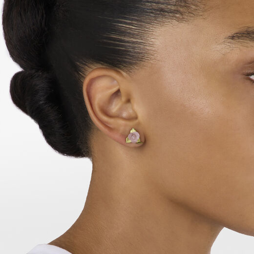 Blushing rose earrings by Michael Michaud