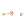 Opal 9kt gold stud earrings by Luceir
