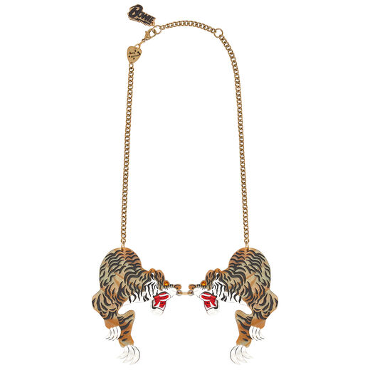 David Bowie tiger statement necklace by Tatty Devine