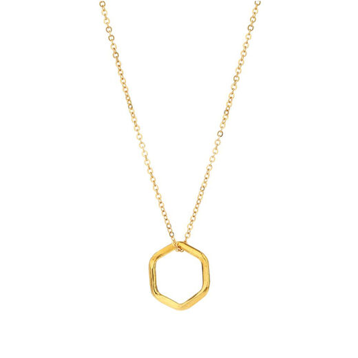Hexagon Fair Trade necklace by Mirabelle – small