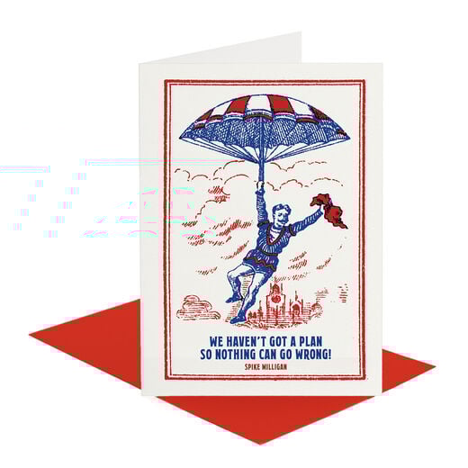 We haven't got a plan greeting card