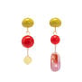 Candy beaded drop earrings by Hattie Buzzard