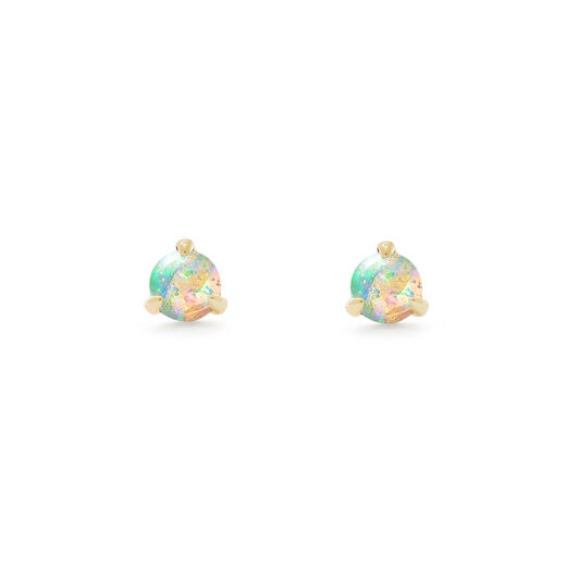 Opal 9kt gold stud earrings by Luceir