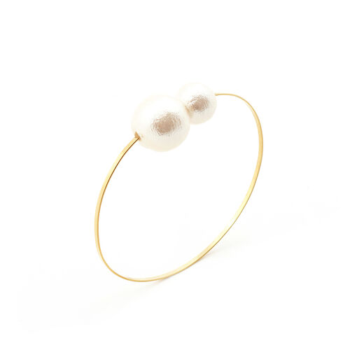 Double cotton pearl bracelet by Anq
