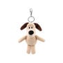 Plush Gromit character keyring with long ears and metal keyring