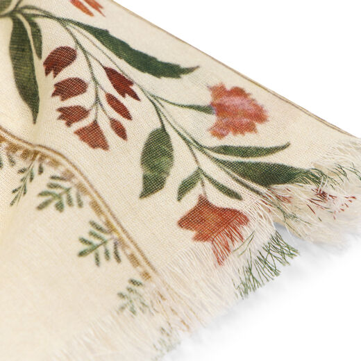 Garden borders cotton scarf