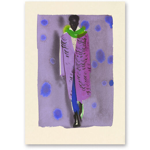 Shades Of Purple print by Cecilia Carlstedt