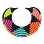 Multicolour basket collar necklace by Inzuki