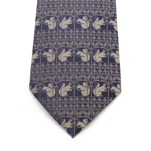 William Burges frieze blue silk tie